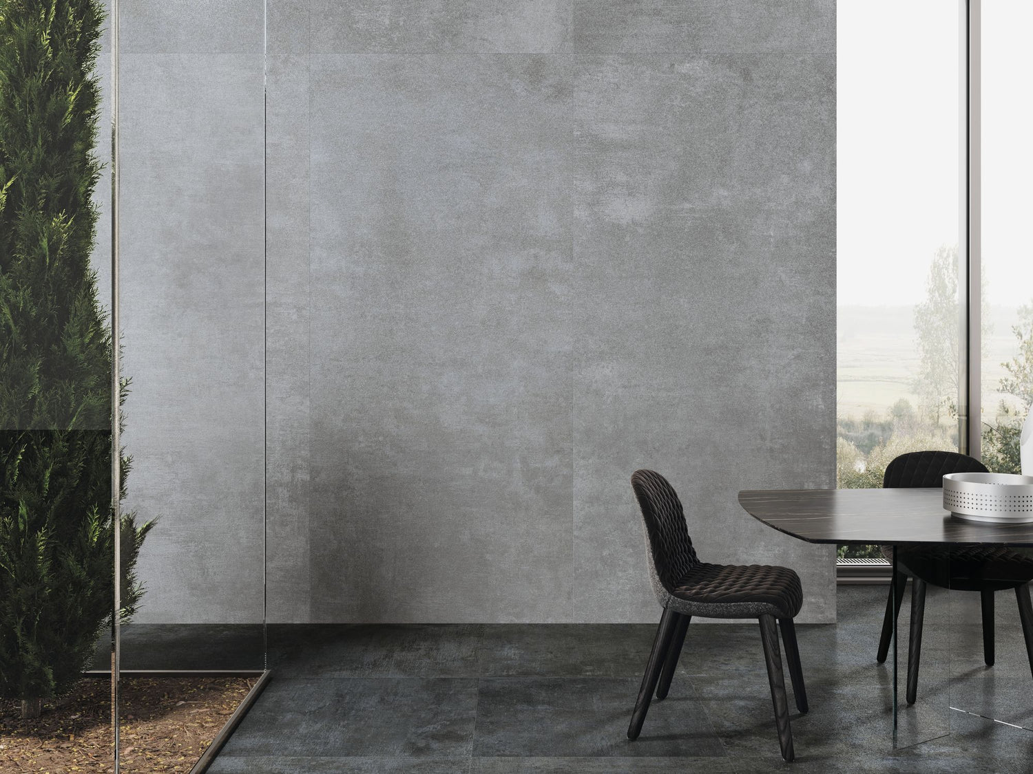 metal-style porcelain tiles