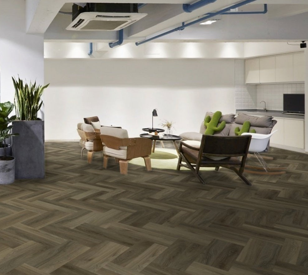 Harbinger Craftsman Herringbone Vinyl Planks