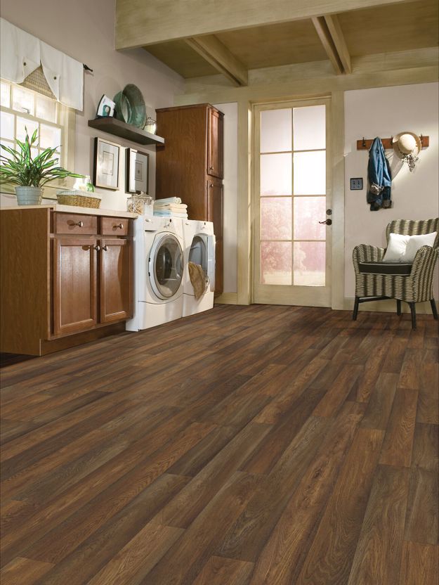 Armstrong Chickasaw Oak Vinyl Sheet - Brown