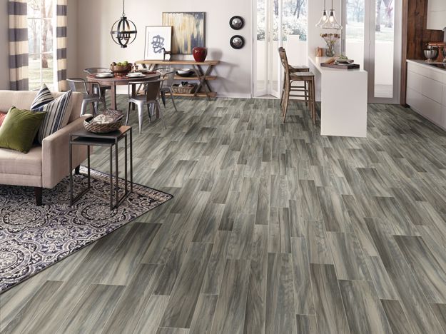 Armstrong Ridge Plank Vinyl Sheet - Smoke