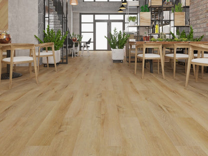 Monterey languna vinyl plank flooring in restuarant