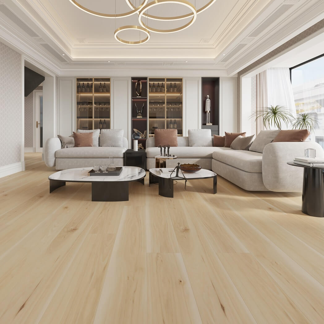 Monterey ultra max blanche vinyl flooring in living room